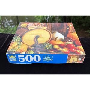 1980s Harvest Still Life 500 Piece Jigsaw Puzzle Golden Guild Fred Sieb 15.5x18"
